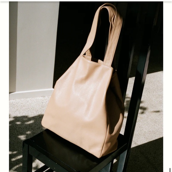 Are Studio Handbags - Minimalist Beige Tote Bag - Women's Shoulder Bag